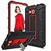 Samsung Galaxy Tab Lite E 7.0 Case, Galaxy Tab 3 Lite 7.0 Case, Venoro [Kickstand Feature] Shockproof Heavy Duty Armor Defender Protective Case Cover for SM-T110 / T111 / T113 (Black/Red)