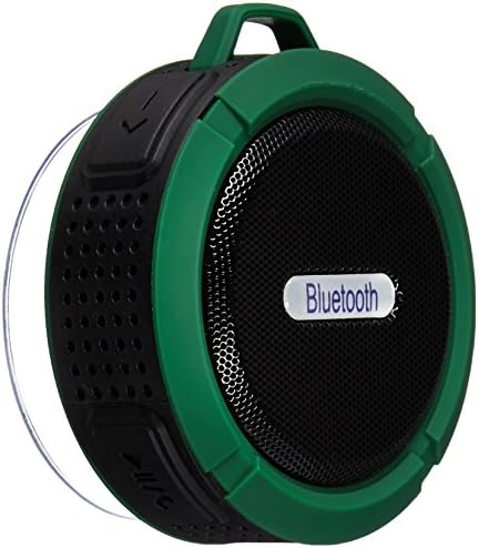 Voscale Waterproof Speaker Military Great Portable Bluetooth 4.0 Speakers with 10 Hour Playtime for Outdoor Shower with Mic, Green