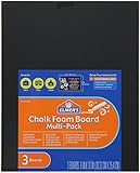 Elmer's Chalk Foam Boards, 8 x 10 Inches, Black, 3-Count (950087)