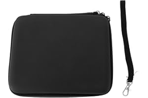 2DS Carrying Case, Hard EVA Shell with 8 Game Card Holders, Travel Pouch for Console Accessories, Black, for Travel & Casual 