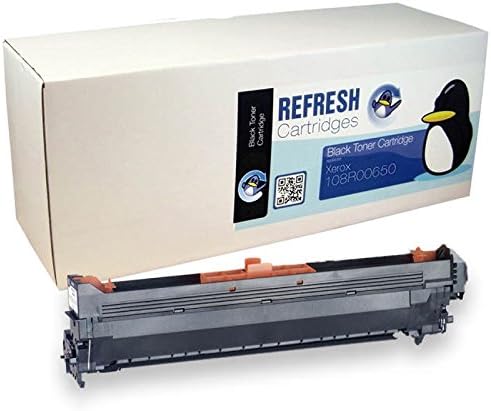 Refresh Cartridges Remanufactured Solid Ink Cartridge Replacement for Xerox 108R00650 (Black Drum)