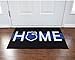 FloorMatShop Home Police and Leo Thin Blue Line Police Support Novelty Carpet Nylon Indoor Welcome Entrance Mat Approx. 2' x 3' Surged Edge Made in The USA