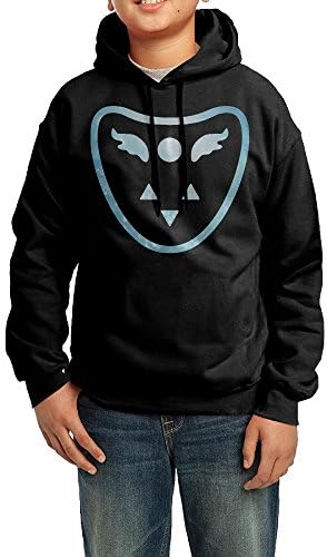 Boys Girls Kids Delta Rune Undertale Hoodie Black Cotton Hoodie Large