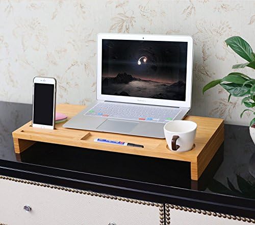 Monitor Stand Riser Computer Laptop Desk with Desktop Storage Organizer for Home&amp;Office by Artmeer