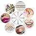 QUEWEL 500 Pcs Disposable Micro Applicator Brush for Makeup Beauty Dental Brush for Oral 8 Colors 3 Size(2.5mm,2mm,1.5mm) (Dark purple,1.5mm)