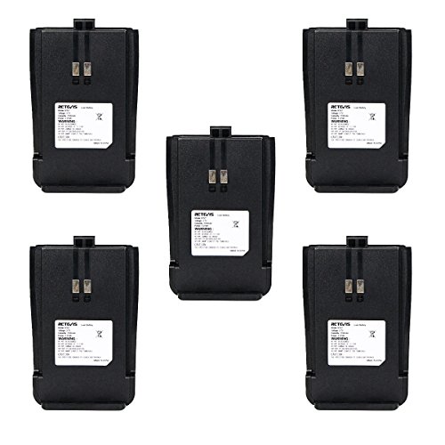 Retevis RT21 Two-Way Radio Battery 1100mAh Li-ion Rechargeable Battery Compatible with Retevis RT21 Walkie Talkies (5 Pack)