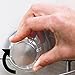MetroDecor mDesign Turn-N-Lock Suction Bathroom Shower Basket for Shampoo, Conditioner, Soap - Small, Silver