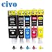 CIVO Ink Cartridges Compatible Replacement for Inkjet Printer PGI-225 & CLI-226 with Ink Level Indicator (10 Pack (2 PGI-225BK, 2 CLI-226BK, 2 CLI-226C, 2 CLI-226M, 2 Y))