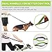 Hands Free Dog Leash for Running Walking Training Hiking, Dual-Handle Reflective Bungee, Poop Bag Dispenser Pouch, Adjustable Waist Belt, Shock Absorbing, Ideal for Medium to Large Dogs (Black/Green)
