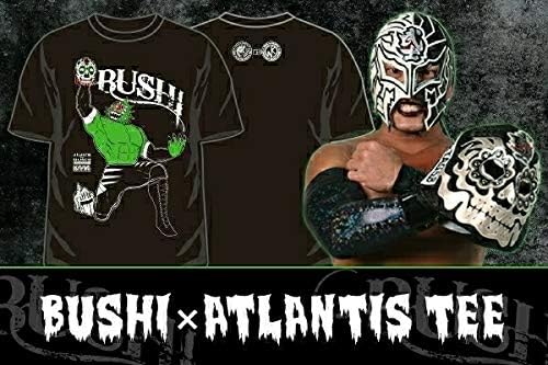 Amazon Co Jp 新日本プロレス ロスインゴ 内藤哲也 Evil Sanada 高橋ヒロムbushi キン肉マンアトランティスコラボtシャツ Lサイズ ホビー 通販