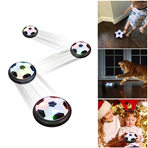 EpochAir Hover Soccer Ball for Boys Toys, Hover Football Disk Toy with LED Light and Foam Bumpers Indoor Outdoor , for 5 6 7 8 11 Year Old Boy Girl