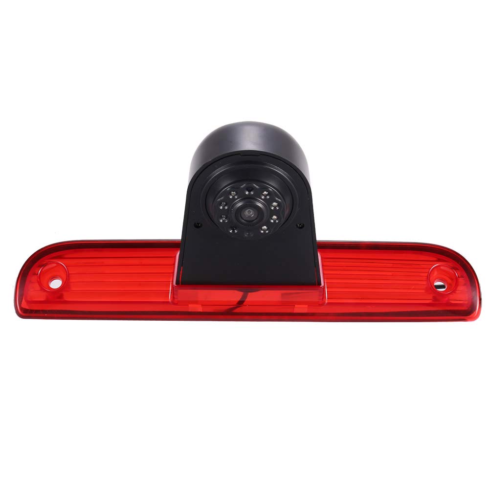 Transporter Van HD IR Night Vision Reverse Camera, Car Third Roof Top Mount Brake Light Backup Camera Rear View Camera for Fiat Ducato X250 X290 Bus Kasten/Peugeot Boxter/Citroen Jumper