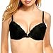 Ekouaer Women's Lace Padded Underwire Demi Plunge Push up Bra 32A-42DDD