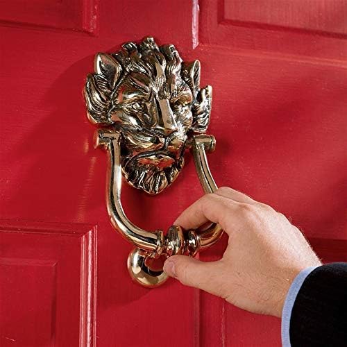 Tuweep 18th Century Brass British London Imperial Lion Home Front Door Knocker