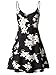 MSBASIC Women's Scoop-Neck Floral Sleeveless Short Fit-and-Flare Dress, Ms6216-4, Medium