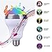 HEIOKEY Bluetooth Speaker LED Light Bulb Smart Led E26 Bulb with RGB Color Changing Led Music Bulb Lamp Dancing LED Light Smartphone App Controlled for home-White