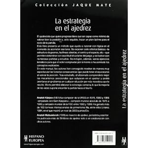 La estrategia en el ajedrez / The Strategy in Chess: Como valorar posiciones y trazar planes / How to Value Positions and Develop Plans (Jaque Mate /