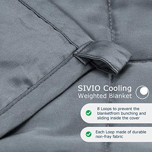 Sivio Cooling Weighted Blanket 20 lbs for Adults Between 190-240 lbs (60\