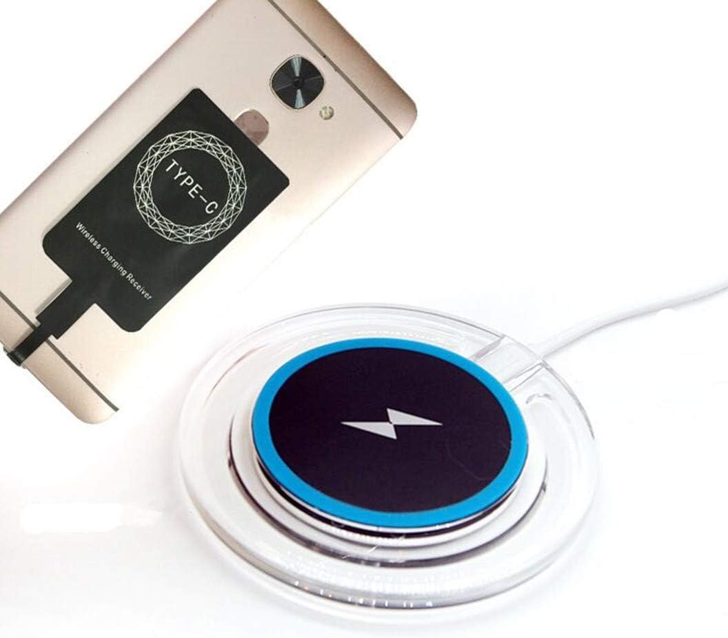 AISHEMI Wireless Charging Receiver Adapter with Fast Smart Microchip Technology for Samsung LG Huawei Sony Motorola Xiaomi Alcatel All Android Device USB Type-C: Home Audio & Theater