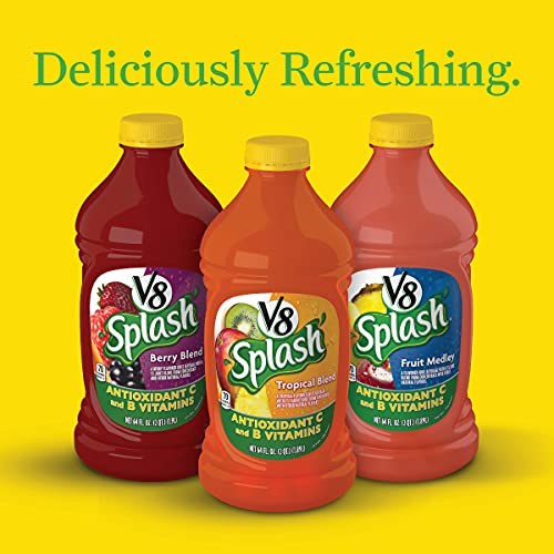 V8 SPLASH BERRY BLEND FLAVORED JUICE BEVERAGE, 64 OUNCE BOTTLE