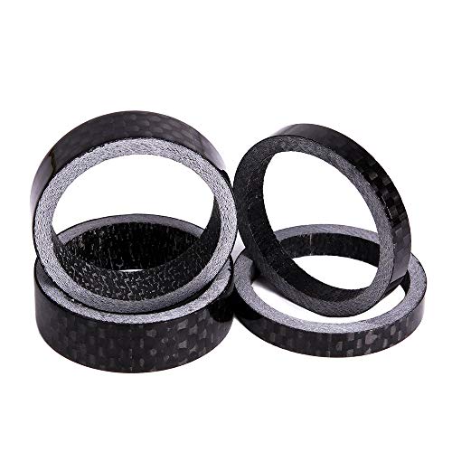 image for ToGames 5PCS/Set Durable Ultra-Light Carbon Fiber Bicycle Washer Mount
