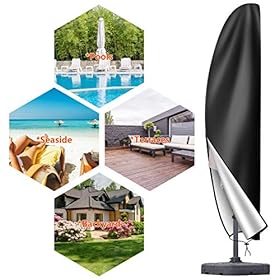 Funda de Parasol Funda Sombrilla Jardin Impermeable 420D Funda