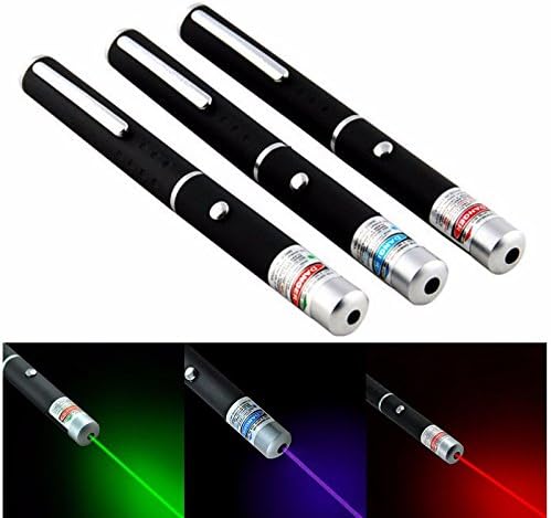 BLUESKYUP Cat Toys - 1Pc Creative 5mw LED Laser Pointer Funny Pet Cat Toys Laser Pen Point Presenter Remote Lazer Pointer Red/Purple/Green No Battery - by ABYSTEPS - 1 PCs