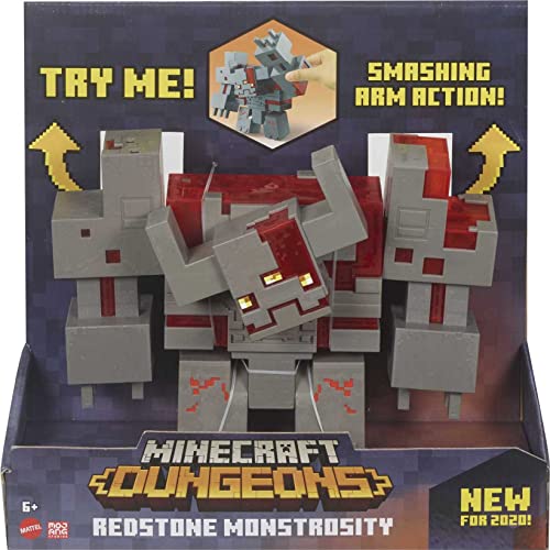 Minecraft Dungeons Redstone Monstrosity Large Battle Figure 10 Inch By 7 3 Inch Action And Adventure Toy Based On Video Game Gift For Kids Age 6 And Older Pricepulse