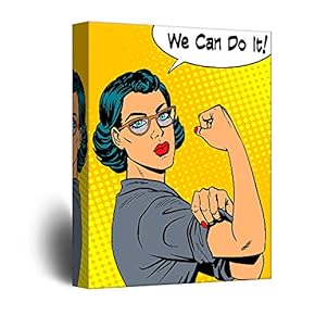 We Can Do It Strong Woman Pop Art Comic Illustration