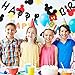 BeYumi Mickey Birthday Banner and Garland, Red Black and Yellow Party Decoration for Kids Birthday