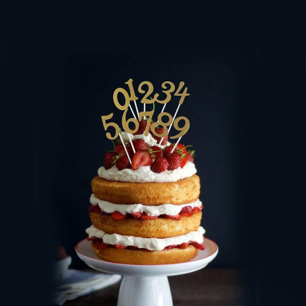 Anniversaire F Fityle Gateau Toppers En Bambou A Modele De Chiffre Pour Fete De Mariage Fete De Naissance Argent Patisserie Ustensiles A Patisserie Rodschinson Com