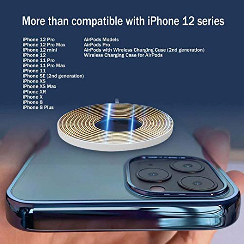 Yibosen Wireless Charger Fast-Charging Compatible with iPhone 12 Pro MaxiPhone 12 MiniiPhone SEiPhone 11 Pro
