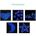 VERKB 100pcs Glow in the Dark Stones, Garden Pebbles Rocks for Outdoor, Walkway, Window, Yard Grass, and Fish Tank Decoration (Deep Blue)