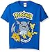 Pokemon Big Boys Pikachu Short Sleeve Tee, Royal, Small/8