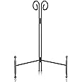 SVENJBB Plate Stand and Holder Display Stand 12 Inch, Black Iron Picture Frame Stand for Display, Collapsible and Portable Easel Stand for Table (1 Pack)