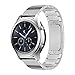LDFAS Galaxy Watch 46mm Band, Quick Release Stainless Steel Metal Link Bracelet 22mm Watch Strap Compatible for Samsung Galaxy Watch 46mm, Gear S3 Frontier/Classic, Silver