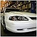 1-piece Style Headlights Black Made For And Compatible With 1994-1998 Mustang