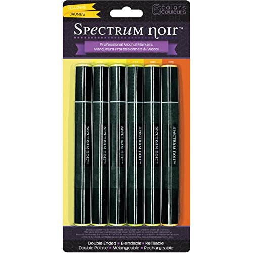 Spectrum Noir Marker Set Next Generation, Yellows, 6 Piece (SPECN-YELLO)