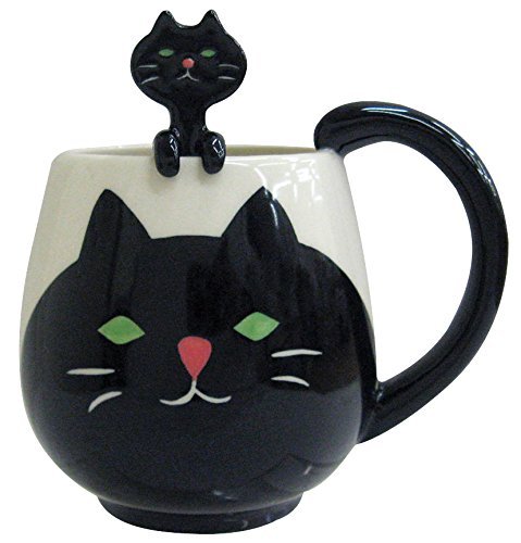 Decole Cat Mug and Spoon