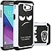 Galaxy J3 Emerge Case,J3 Prime/J3 2017/Amp Prime 2/Express Prime 2/Sol 2/J3 Luna Pro/J3 Eclipse/J3 Mission Case, LUHOURI Hybrid Armor Rugged Defender Protective Case Cover Black