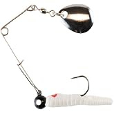 Johnson BSVP1/32-WRD Beetle Spin with Nickel Blade, White/Red Dot, 1-Inch