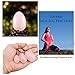 BANGCHIC Set of 3 Drilled Rose Crystal Quartz Jade Egg for Kegel Exercise Pelvic Floor Muscles Vaginal Exercise Yoni Egg Ben Wa Ball Health Care for Women Gift with Velvet Pouch