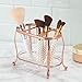 iDesign InterDesign Make Up Brush and Comb Rose Gold/Clear York Lyra Vanity Organizer, 17.8 x 9.6999999999999993 x 14 cm
