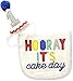 Mud Pie baby boys Boy CAKE SMASHING SET, Hooray It's Cake Day!, One Size US