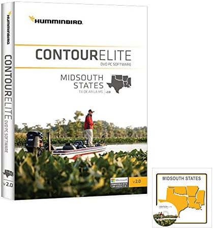 Lakemaster 600010-2 Humminbird Contour Elite, Midsouth States