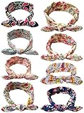 Qandsweet Baby Headbands for Babies, Toddlers and Children (8pack)