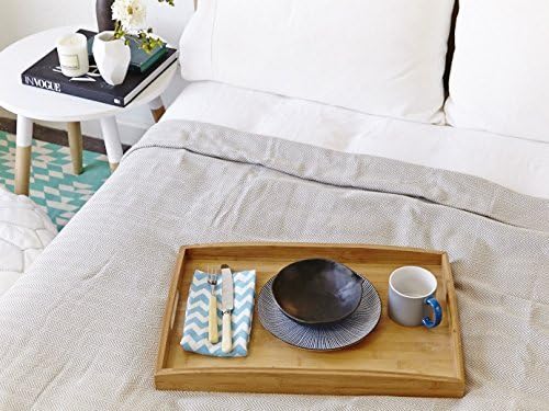 Eshma Mardini Turkish Cotton Quilt Bed Spread Blanket Bed Cover for All Season 56" x 81" - Beige