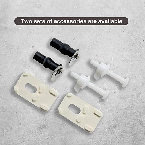 WSSROGY Elongated Toilet Seat with Lid, Quiet Close, Fits Standard