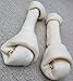 TheLittleThingsThatCount Premium 12 Inch Natural Rawhide Knotted Bones Chews Treats for Large Dogs Re-sealable Bag FDA Approved - 2pc Pack