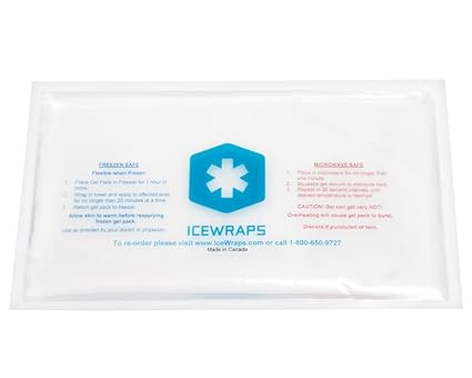 IceWraps Paquete del gel Pack reutilizable para microondas ...